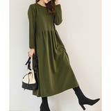 ウエスト切替ロングワンピース レディース 長袖 | Amulet | 詳細画像19 