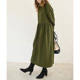 ウエスト切替ロングワンピース レディース 長袖 | Amulet | 詳細画像20 