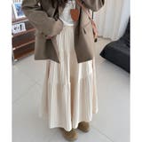 ティアードプリーツロングスカート レディース マキシ丈 | Amulet | 詳細画像10 