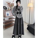 ティアードプリーツロングスカート レディース マキシ丈 | Amulet | 詳細画像17 