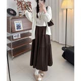 ティアードプリーツロングスカート レディース マキシ丈 | Amulet | 詳細画像3 