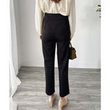 ダブルボタンタックスラックスパンツ レディース テーパード | Amulet | 詳細画像13 