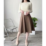 ひざ丈Aラインスカート スカート フレアシルエット | Amulet | 詳細画像21 