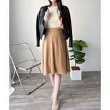 ひざ丈Aラインスカート スカート フレアシルエット | Amulet | 詳細画像26 