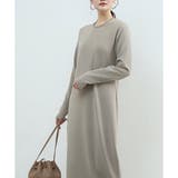 裏起毛ストレートロングワンピース レディース カジュアル | Amulet | 詳細画像12 