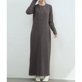 裏起毛ストレートロングワンピース レディース カジュアル | Amulet | 詳細画像17 