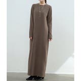 裏起毛ストレートロングワンピース レディース カジュアル | Amulet | 詳細画像21 