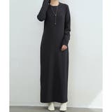 裏起毛ストレートロングワンピース レディース カジュアル | Amulet | 詳細画像22 