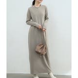 裏起毛ストレートロングワンピース レディース カジュアル | Amulet | 詳細画像6 