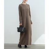 裏起毛ストレートロングワンピース レディース カジュアル | Amulet | 詳細画像9 