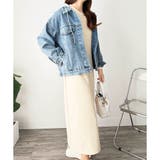 フード付きデニムライクジャケット レディース カジュアル | Amulet | 詳細画像12 