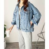 フード付きデニムライクジャケット レディース カジュアル | Amulet | 詳細画像13 