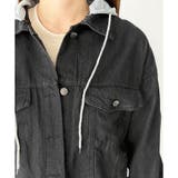 フード付きデニムライクジャケット レディース カジュアル | Amulet | 詳細画像29 