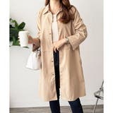 ロング丈ライトシャツアウター レディース カジュアル | Amulet | 詳細画像10 