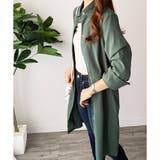 ロング丈ライトシャツアウター レディース カジュアル | Amulet | 詳細画像18 