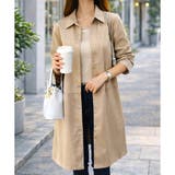 ロング丈ライトシャツアウター レディース カジュアル | Amulet | 詳細画像6 