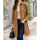 ロング丈ライトシャツアウター レディース カジュアル | Amulet | 詳細画像8 