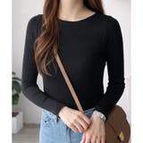 ブラック | ベーシックソフトタッチカットソー レディース カジュアル | Amulet