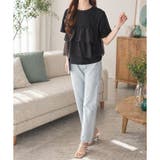 シアーフリルドッキングTシャツ レディース 半袖 | Amulet | 詳細画像15