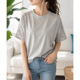 レーススリーブリラックスTシャツ レディース カジュアル | Amulet | 詳細画像15 