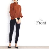 ボトルネックリブニットプルオーバー 秋 冬 きれいめ 長袖 レディース | Amulet | 詳細画像11 