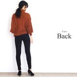 ボトルネックリブニットプルオーバー 秋 冬 きれいめ 長袖 レディース | Amulet | 詳細画像13 