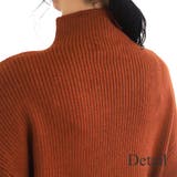 ボトルネックリブニットプルオーバー 秋 冬 きれいめ 長袖 レディース | Amulet | 詳細画像16 