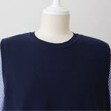 ニットベスト付きブラウス オフィス シンプル シャツ 秋 冬 レディース | Amulet | 詳細画像24 