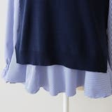 ニットベスト付きブラウス オフィス シンプル シャツ 秋 冬 レディース | Amulet | 詳細画像25 