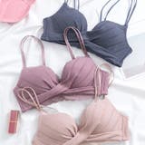 フロントツイストブラジャー＆ショーツセット ノンワイヤー ホールド ナチュラル | Amulet | 詳細画像17 