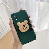 暗緑ケース×コアラ | スマホケース アニマルバンカーリング付き iPhoneケース | marcydorn