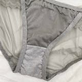 下着 くすみカラーホワイトステッチフラワー刺繍ノンワイヤーブラ&ショーツセット | marcydorn | 詳細画像11