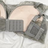 下着 くすみカラーホワイトステッチフラワー刺繍ノンワイヤーブラ&ショーツセット | marcydorn | 詳細画像12