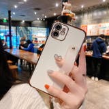 ホワイト | スマホケース ノーマルカラーセンターハートサイドバンド付きiPhoneケース | marcydorn