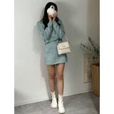 ニットビジューセットアップ セーター カーディガン スカート | marcydorn | 詳細画像4 