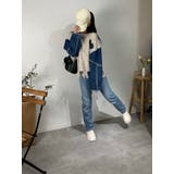 デニム切り替えニット セーター ダメージ加工 トップス | marcydorn | 詳細画像14