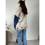 デニム切り替えニット セーター ダメージ加工 トップス | marcydorn | 詳細画像38