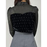 ベロアライクシアービジューブラウス シャツ リボン | marcydorn | 詳細画像15