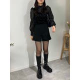 ベロアライクシアービジューブラウス シャツ リボン | marcydorn | 詳細画像24