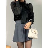 ベロアライクシアービジューブラウス シャツ リボン | marcydorn | 詳細画像3