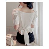 パフスリーブホワイトブラウス | marcydorn | 詳細画像4 