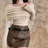 リブオフショルニット | marcydorn | 詳細画像1 