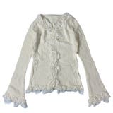 レースフリルホワイトトップス | marcydorn | 詳細画像13 