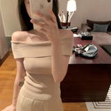 ライトベージュ | オフショルサマーニット | marcydorn