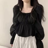 ブラック | トップリボンシフォントップス | marcydorn