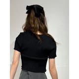 ラインデザイン半袖カーディガン | marcydorn | 詳細画像17