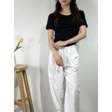 バックオープン×ストラップデザイン Tシャツ | marcydorn | 詳細画像15