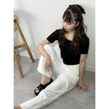 バックオープン×ストラップデザイン Tシャツ | marcydorn | 詳細画像19