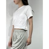 クロップド丈アシンメトリーTシャツ | marcydorn | 詳細画像29 