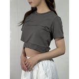 クロップド丈アシンメトリーTシャツ | marcydorn | 詳細画像8 